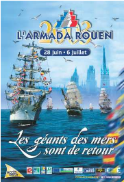 Marketing événementiel : visuel de la campagne de publicité autour de l'événement de l'Armada de Rouen