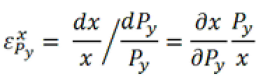 Calcul de l'élasticité prix croisée (2)