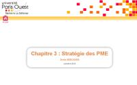 Accédez à la ressource pédagogique Introduction à la gestion des PME : Stratégie des PME